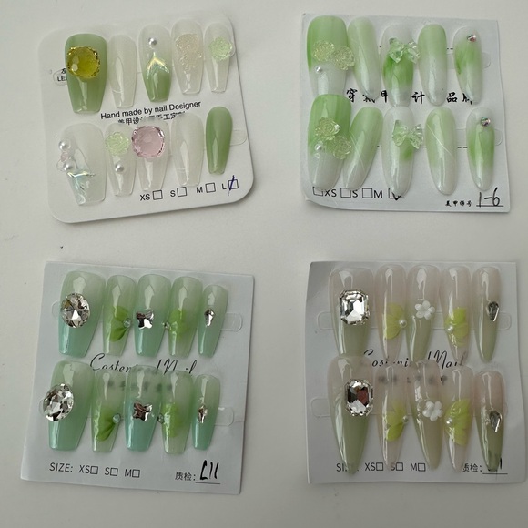 Handmade press on nails bundle of four sets size large - Picture 13 of 13